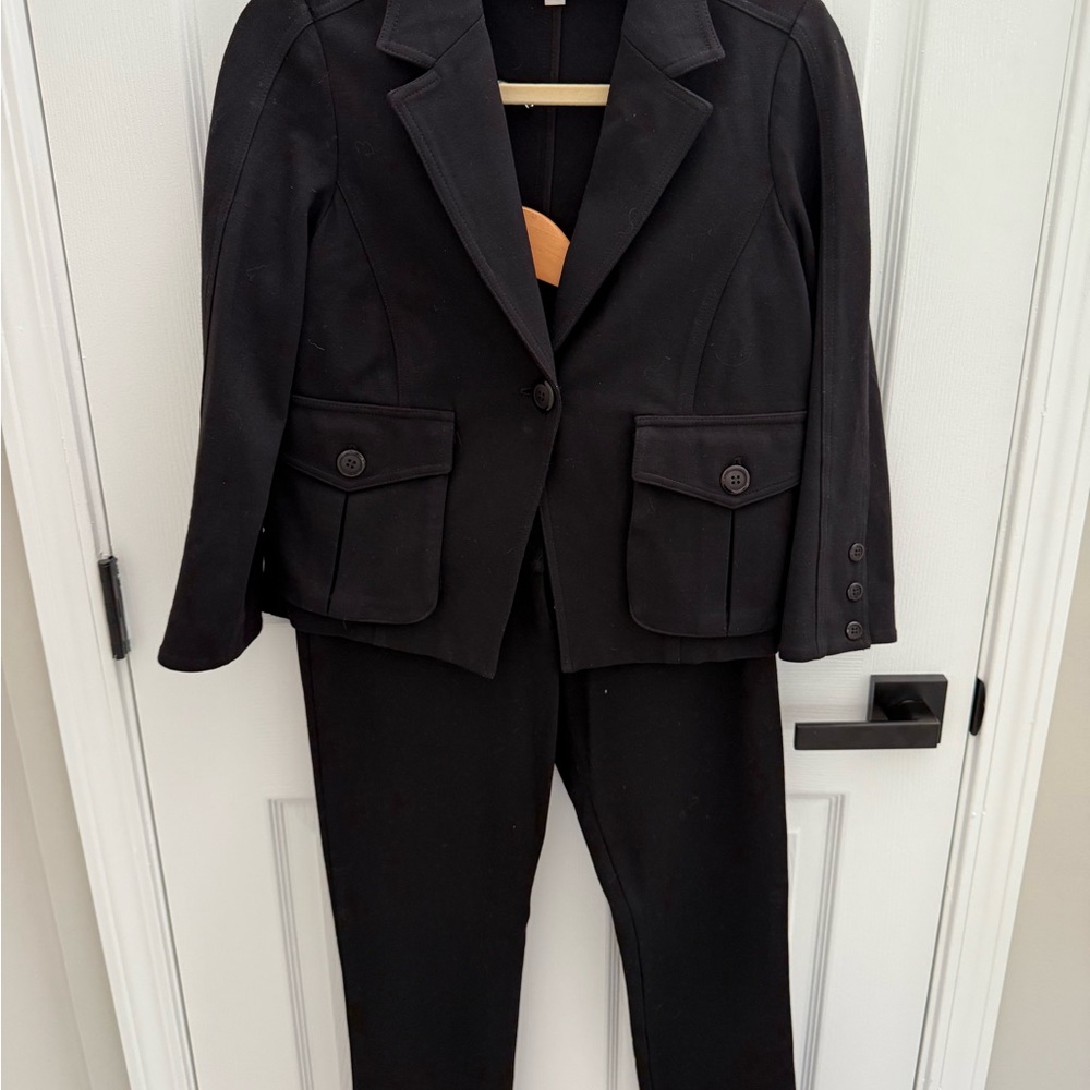 Diane Von Furstenberg Black and Cream Blazer
